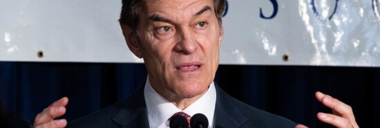 Senate candidate Dr. Mehmet Oz (R-PA) speaks at an event in Pennsylvania.