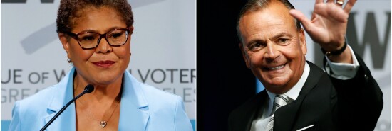 Rick Caruso and Karen Bass