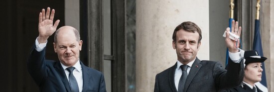 Emmanuel Macron,German Chancellor Olaf Scholz