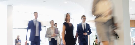 Business people walking