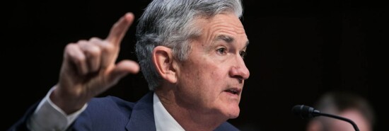 Jerome Powell of the Federal Reserve speaks.