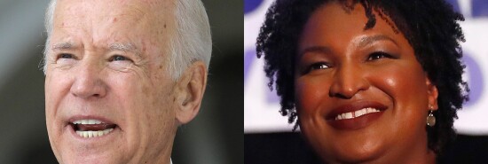 Joe Biden and Stacey Abrams