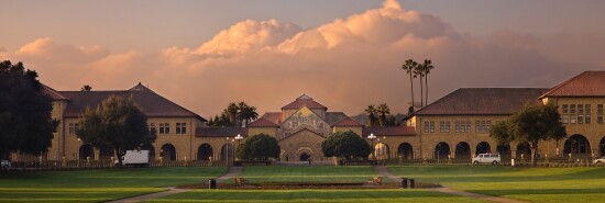 Stanford university at sunrise