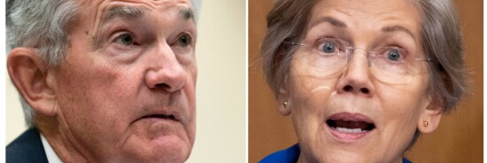 Jerome Powell, Elizabeth Warren