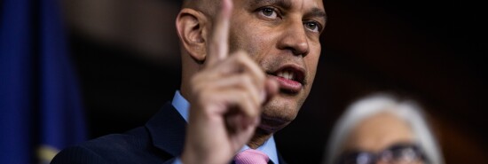 House minority Leader Hakeem Jeffries speaks during a press conference on Capitol Hill, Wednesday, May 31. 2023. During his remarks Jeffries said that he will support the debt ceiling legislation. 