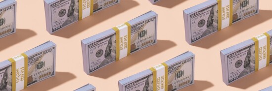 American One Hundred Dollar Banknotes Pattern Background