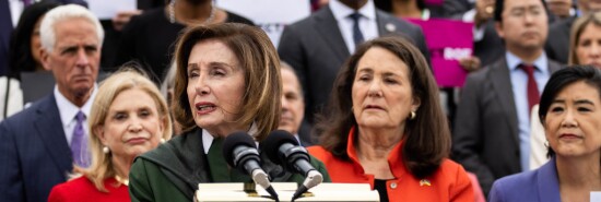 House Democrats hold a press conference in favor of abortion rights at the Capitol in Washington, D.C., on Friday.