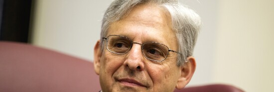 Judge Merrick Garland is seen on Capitol Hill in Washington.