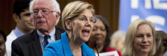 Bernie Sanders, Elizabeth Warren, and Kirsten Gillibrand