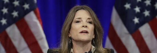 Marianne Williamson is seen.