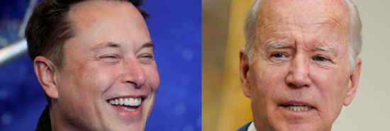 Elon Musk and Joe Biden - 070922