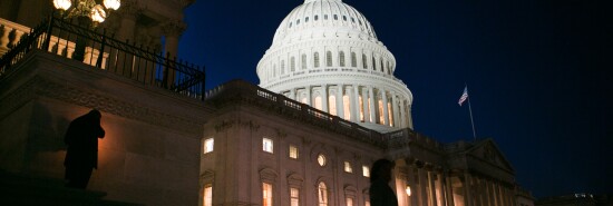 House Republicans leave the House side of the Capitol Building after dark, after voting on the rule of the continuing resolution. Monday, September 30th, 2013 