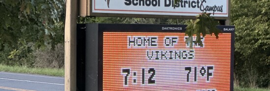 Perkiomen Valley High School sign