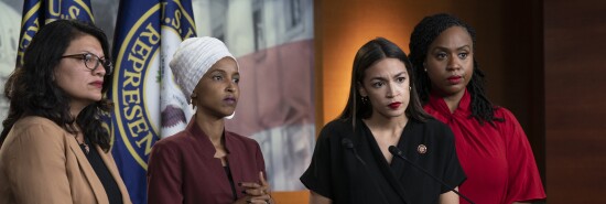 Alexandria Ocasio-Cortez,Ayanna Pressley,Rashida Tlaib,Ilhan Omar 