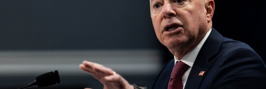 Homeland Security Secretary Alejandro Mayorkas testifies during a House Appropriatons Committee hearing on the FY2024 budget request for the Department of Homeland Security, on Capitol Hill, Wednesday, March 29, 2023.