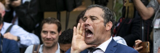 Reporter Brian Karem is seen at the White House.