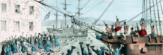 The Boston Tea Party, 1773