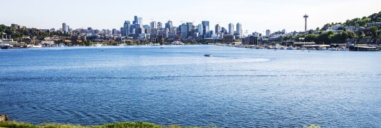 Seattle view seen from Gas Works Park